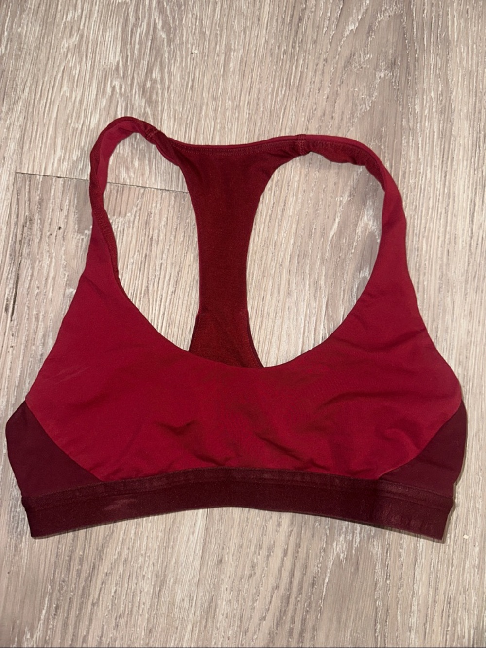 lululemon athletica Deep Red Racerback Sports Bra